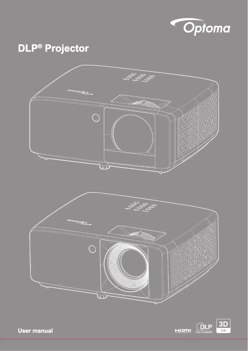Page 1 de la notice Mode d'emploi Optoma ZH520