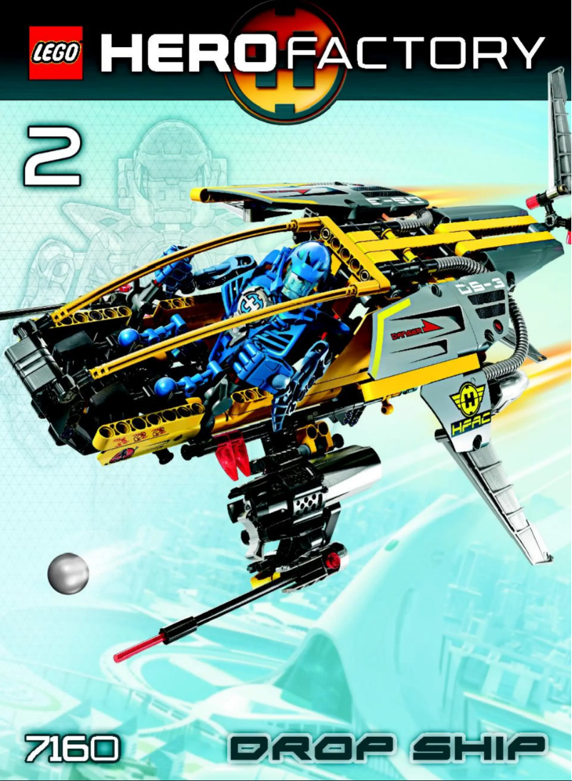 Page 1 de la notice Manuel utilisateur Lego Hero Factory 7160