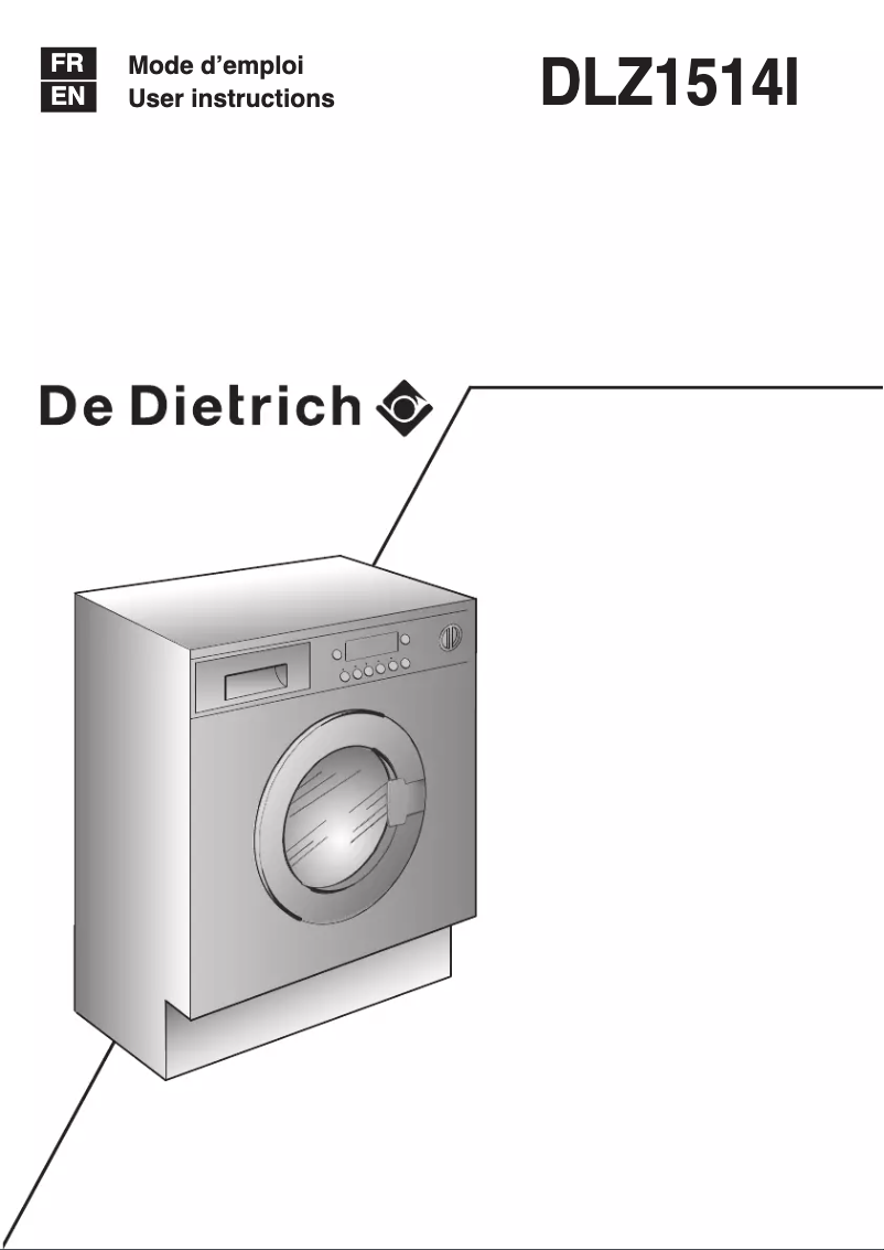 Página 1 del manual Manual de usuario De Dietrich DLZ1514I