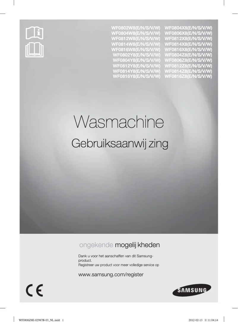 Page 1 de la notice Manuel utilisateur Samsung WF0806Z8W