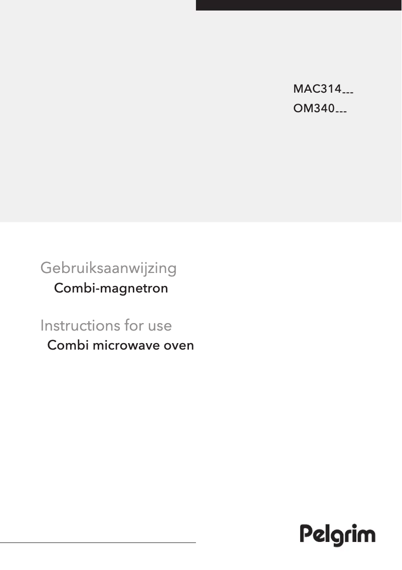 Page 1 de la notice Manuel utilisateur Pelgrim OM340MAT