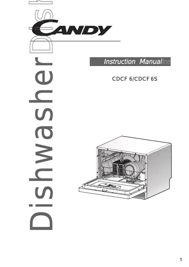 Page 1 of the manual User Manual Candy CDCF 6S