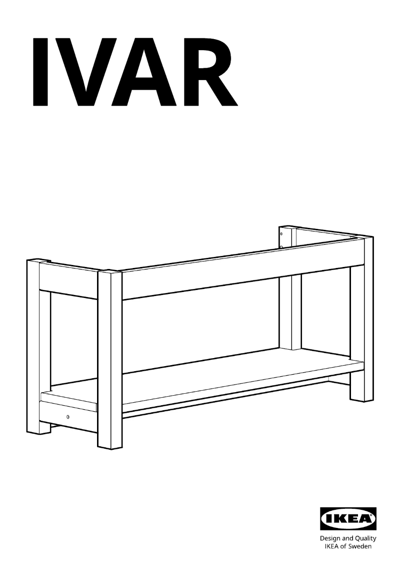 Page 1 de la notice Manuel utilisateur Ikea IVAR 104.889.10