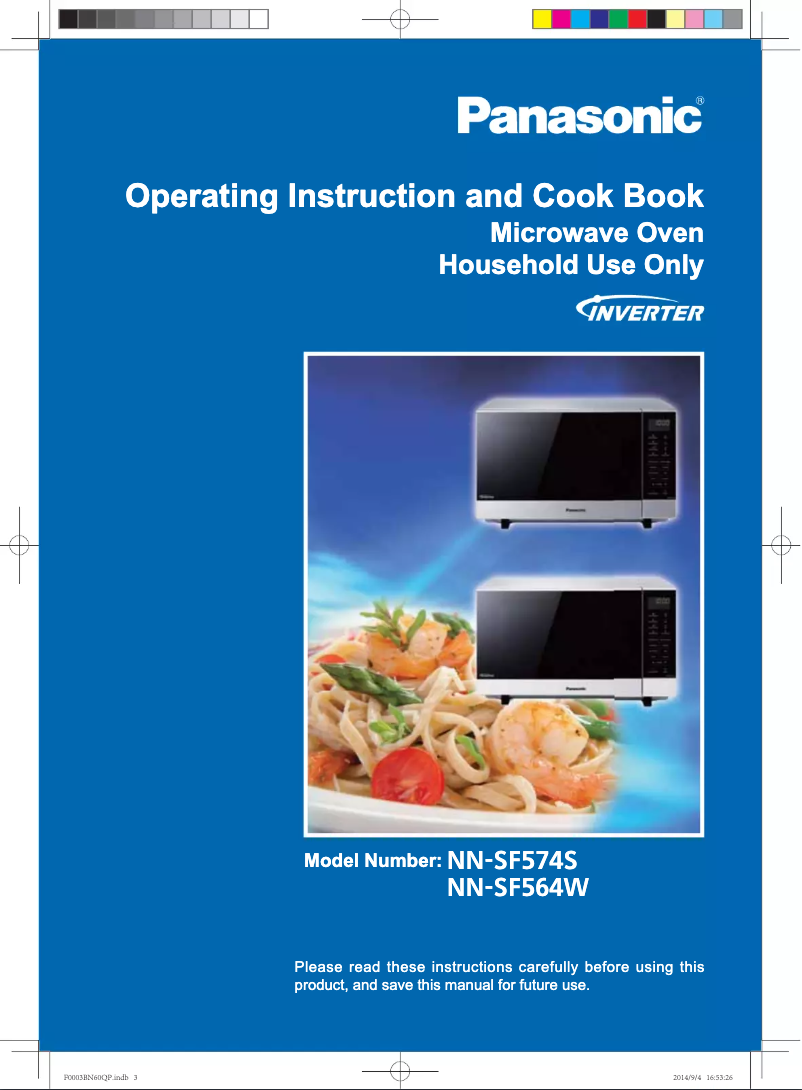 Página 1 del manual Manual de usuario Panasonic Inverter NN-SF564W