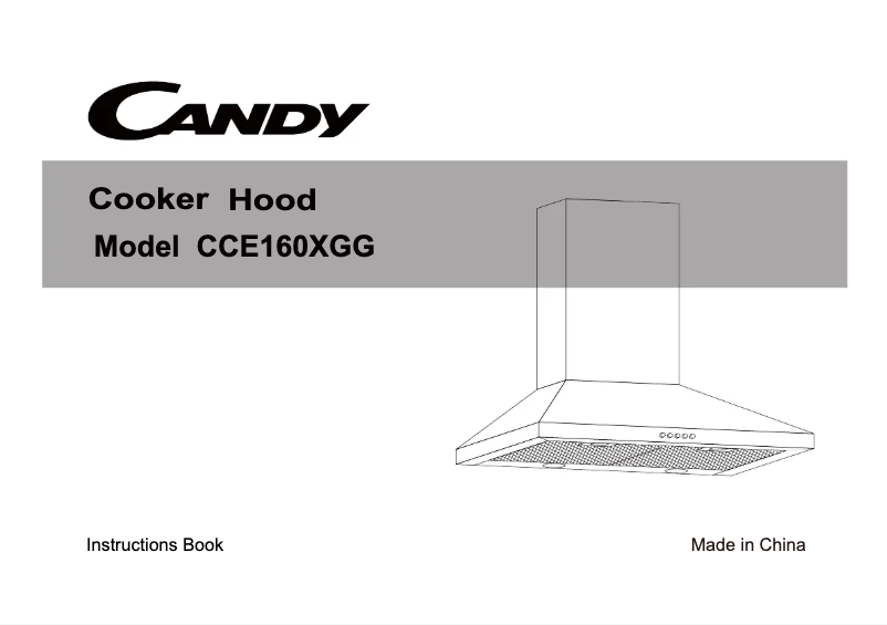 Page 1 of the manual User Manual Candy CCE160XGG