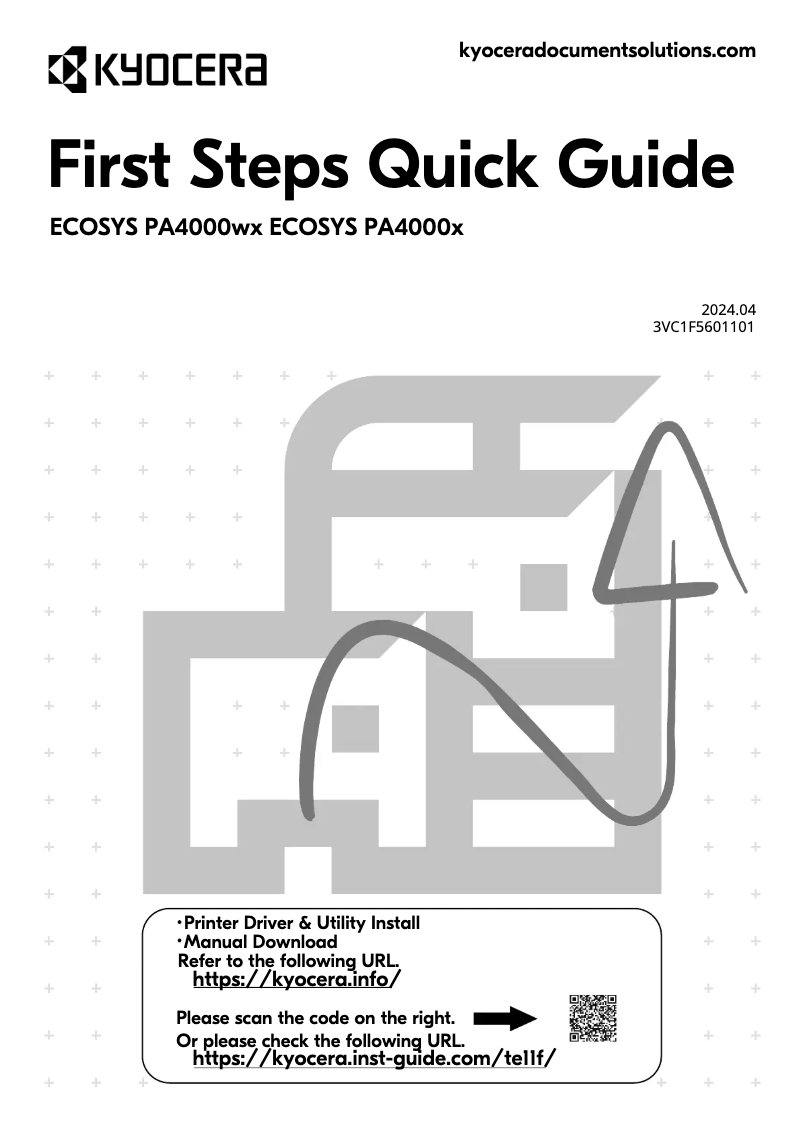 Page 1 de la notice Manuel utilisateur Kyocera ECOSYS PA4000wx