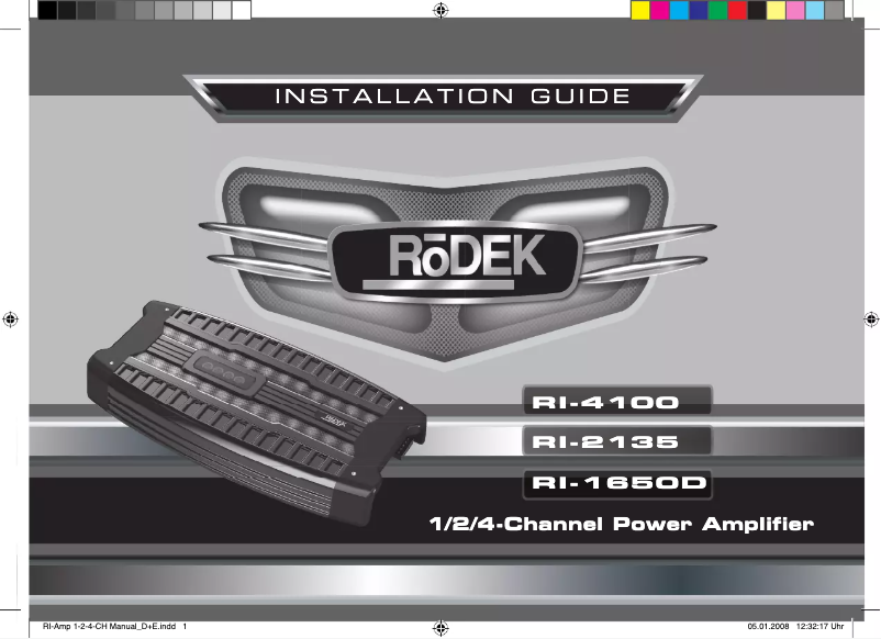 Página 1 del manual Manual de usuario Rodek RI-2135