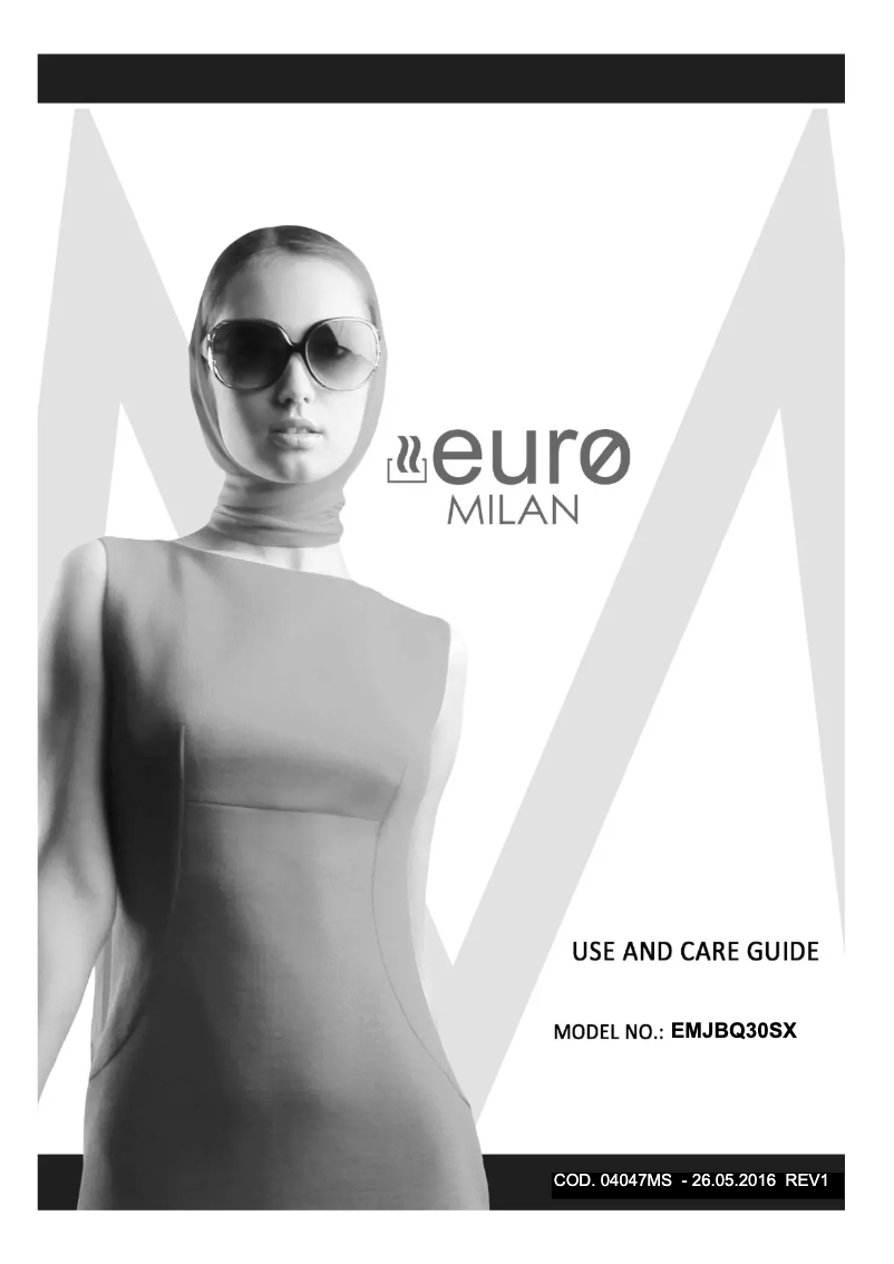 Page 1 de la notice Manuel utilisateur Euro Appliances EMJBQ30SX