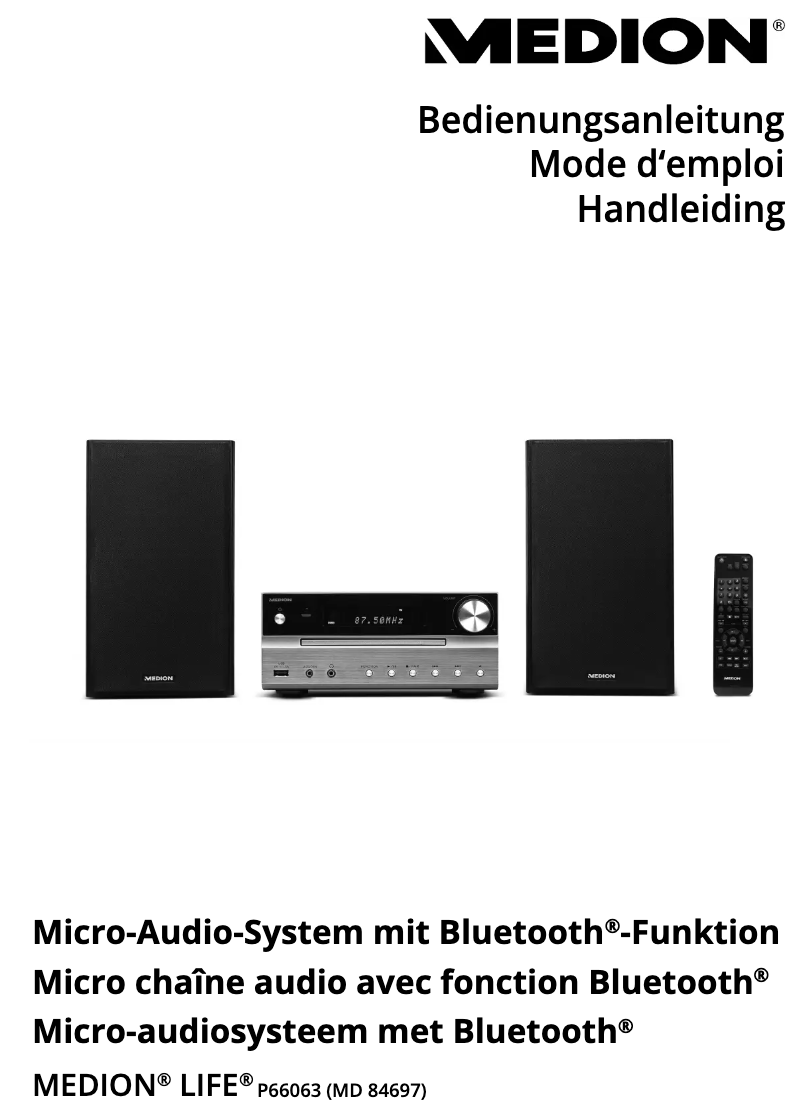 Page 1 of the manual User Manual Medion LIFE P66063 (MD 84697)