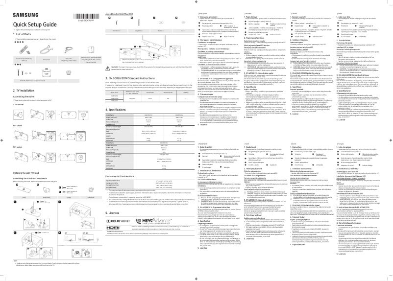 Página 1 del manual Manual de usuario Samsung HG43ET670UX