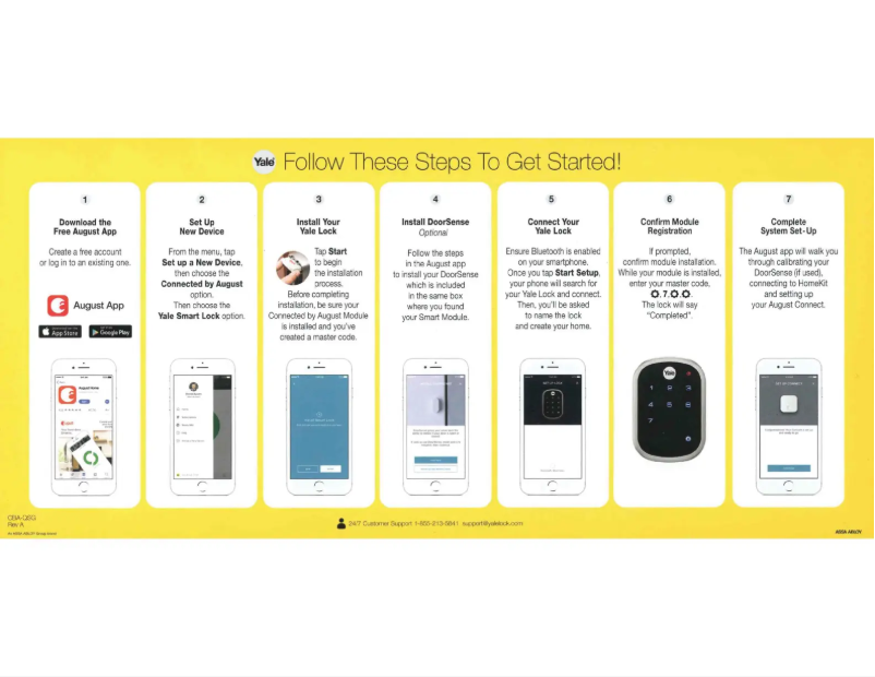 Page 1 of the manual User Manual Yale Real Living Assure Lock YRD216