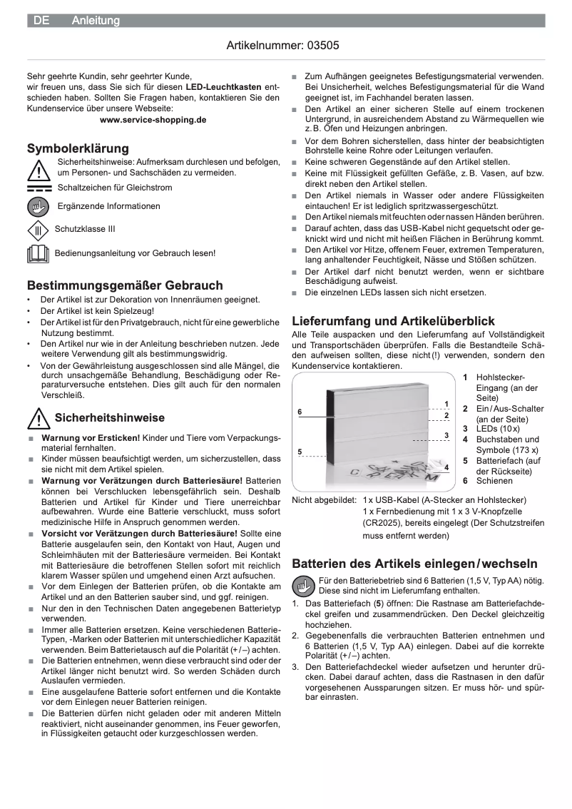 Page 1 de la notice Manuel utilisateur EasyMaxx 03505