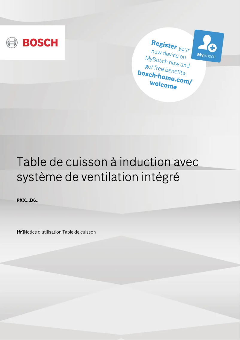 Page 1 of the manual Installation Guide Bosch PXX895D66E