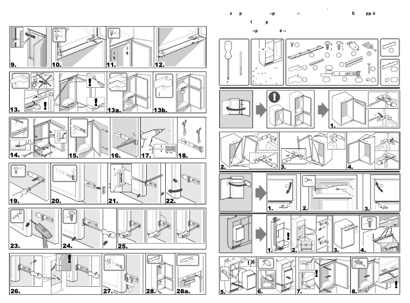 Page 1 de la notice Guide d'installation Bosch KIV34A20FF