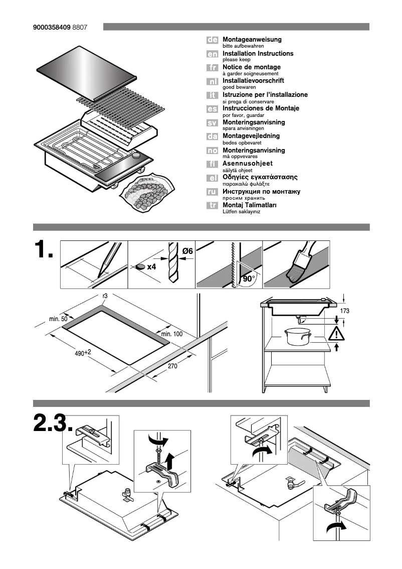 Page 1 de la notice Guide d'installation Siemens ET375GU11E