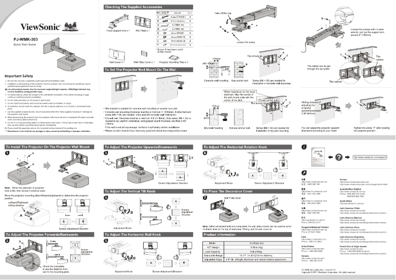 Página 1 del manual Guía de inicio rápido Viewsonic PS750W