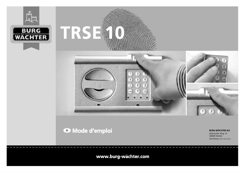 Página 1 del manual Manual de usuario Burg Wächter TRSE 10