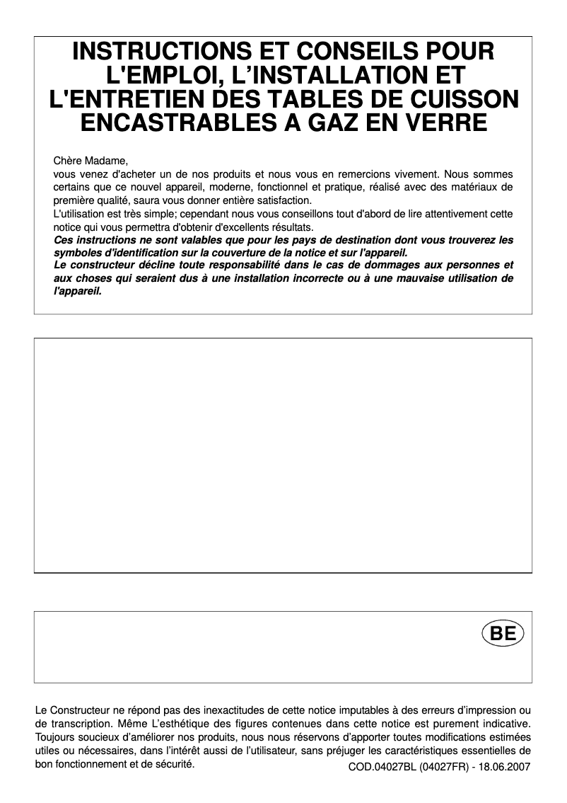 Page 1 de la notice Manuel utilisateur Novy 1917