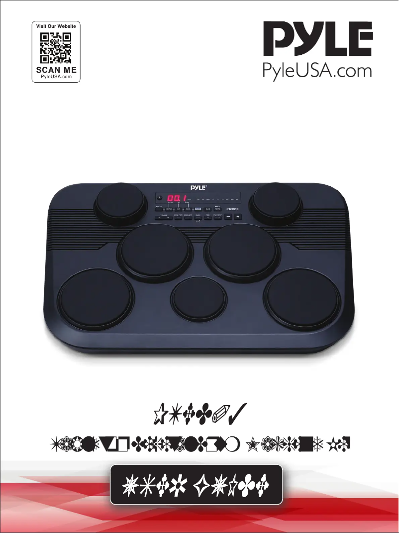 Page 1 de la notice Manuel utilisateur Pyle PTED03