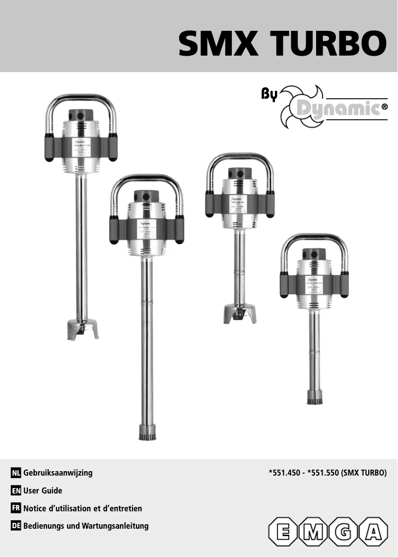 Page 1 de la notice Manuel utilisateur Dynamic SMX 551450