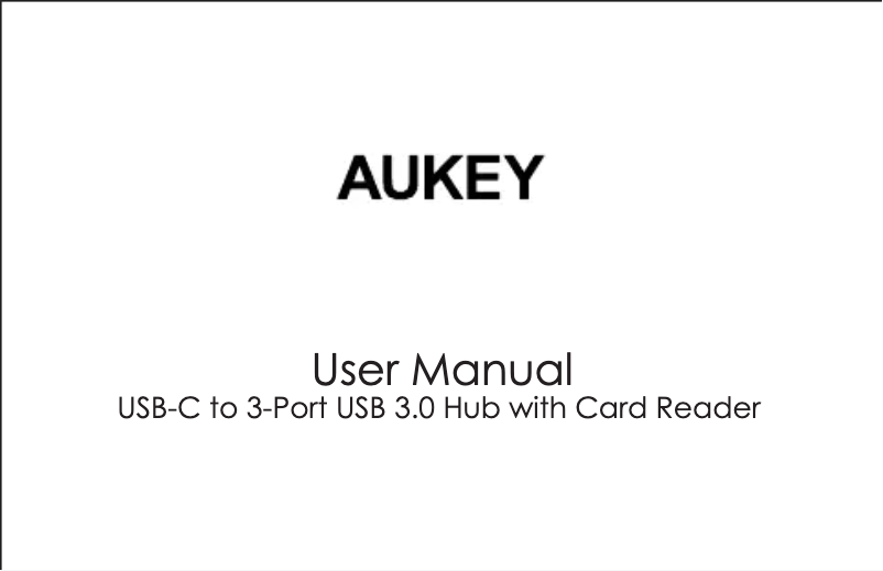 Page 1 of the manual User Manual Aukey LT-SL1