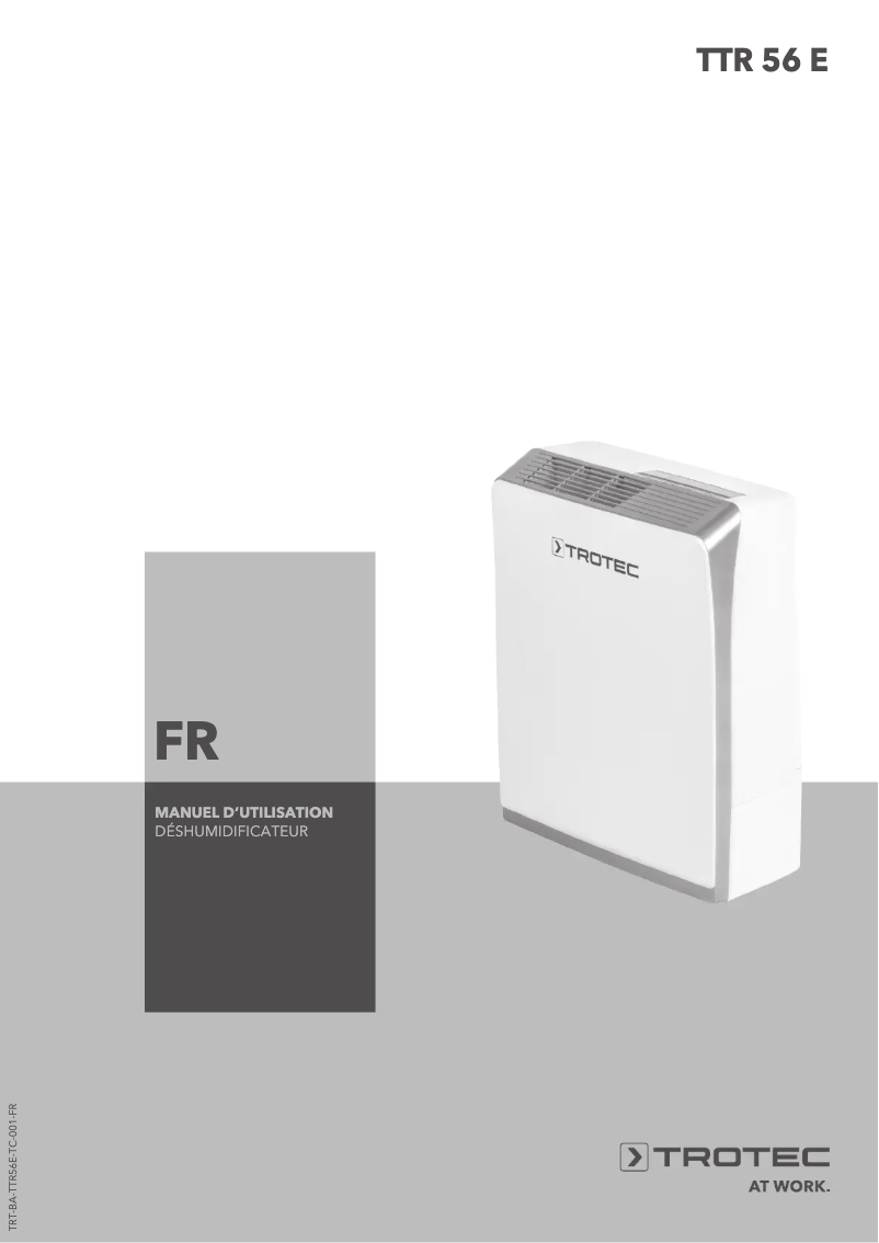 Page 1 de la notice Manuel utilisateur Trotec TTR 56 E