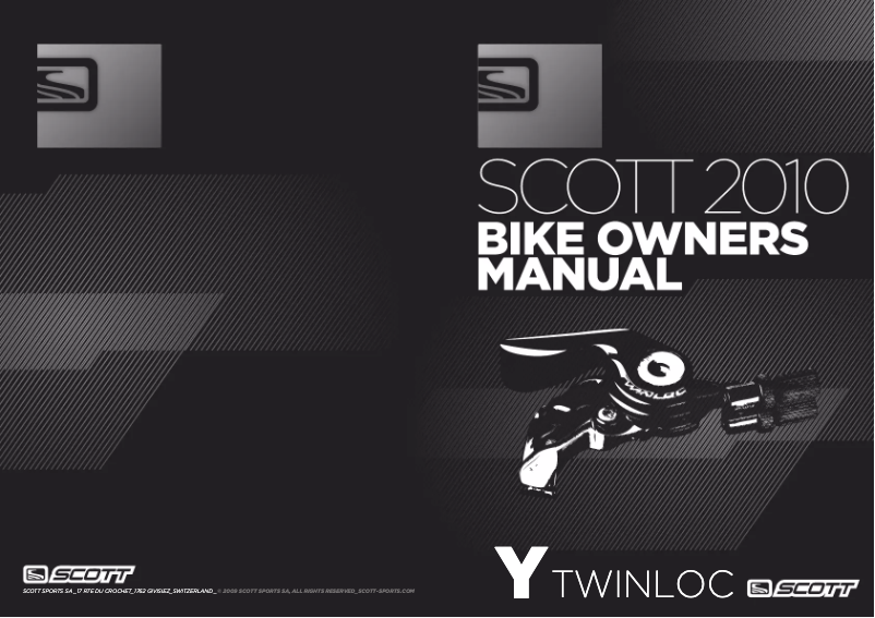 Page 1 de la notice Manuel utilisateur Scott Twinloc