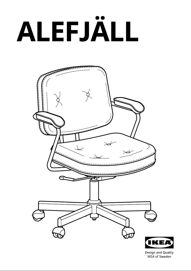 Page 1 de la notice Manuel utilisateur Ikea ALEFJÄLL 704.199.85