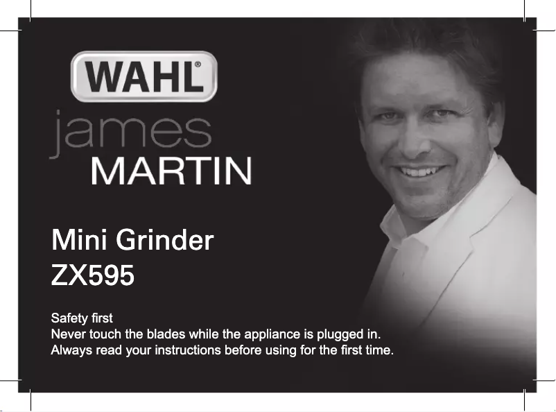 Page 1 de la notice Manuel utilisateur Wahl James Martin ZX595