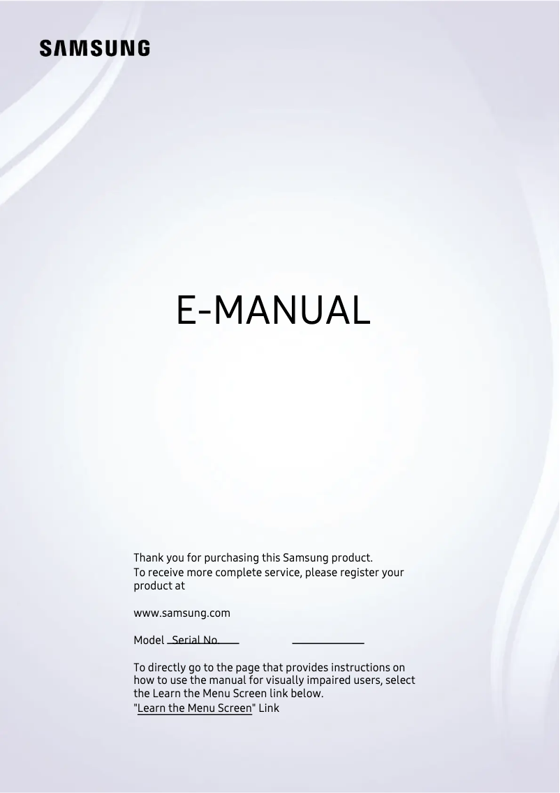 Página 1 del manual Manual de usuario Samsung QN65Q60AAG