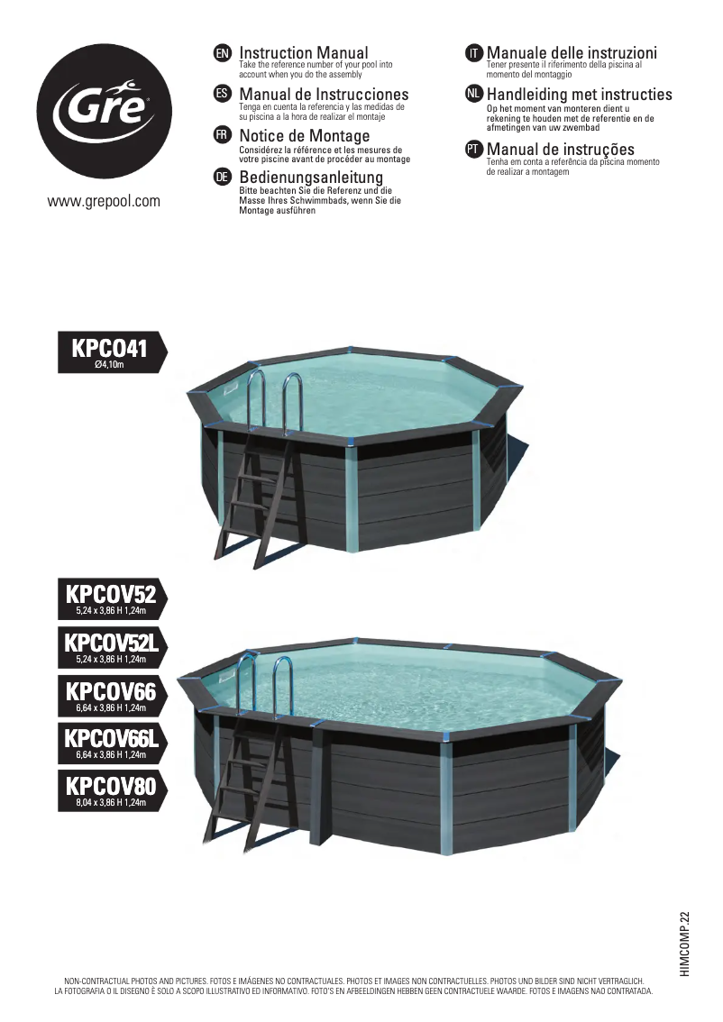 Page 1 de la notice Manuel utilisateur Gre KPCO41