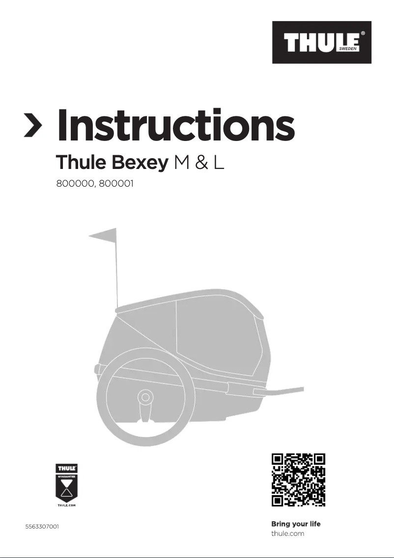 Page 1 de la notice Manuel utilisateur Thule Bexey M