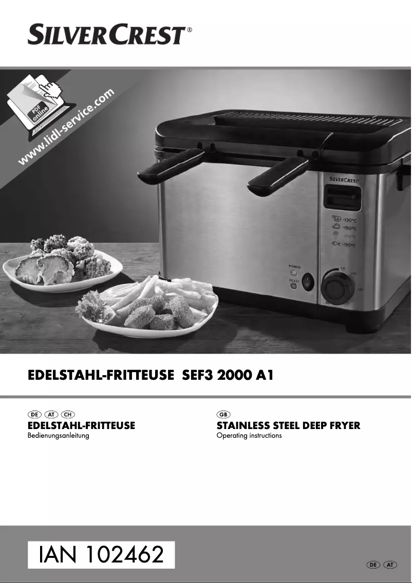 Page 1 de la notice Manuel utilisateur SilverCrest SEF3 2000 A1