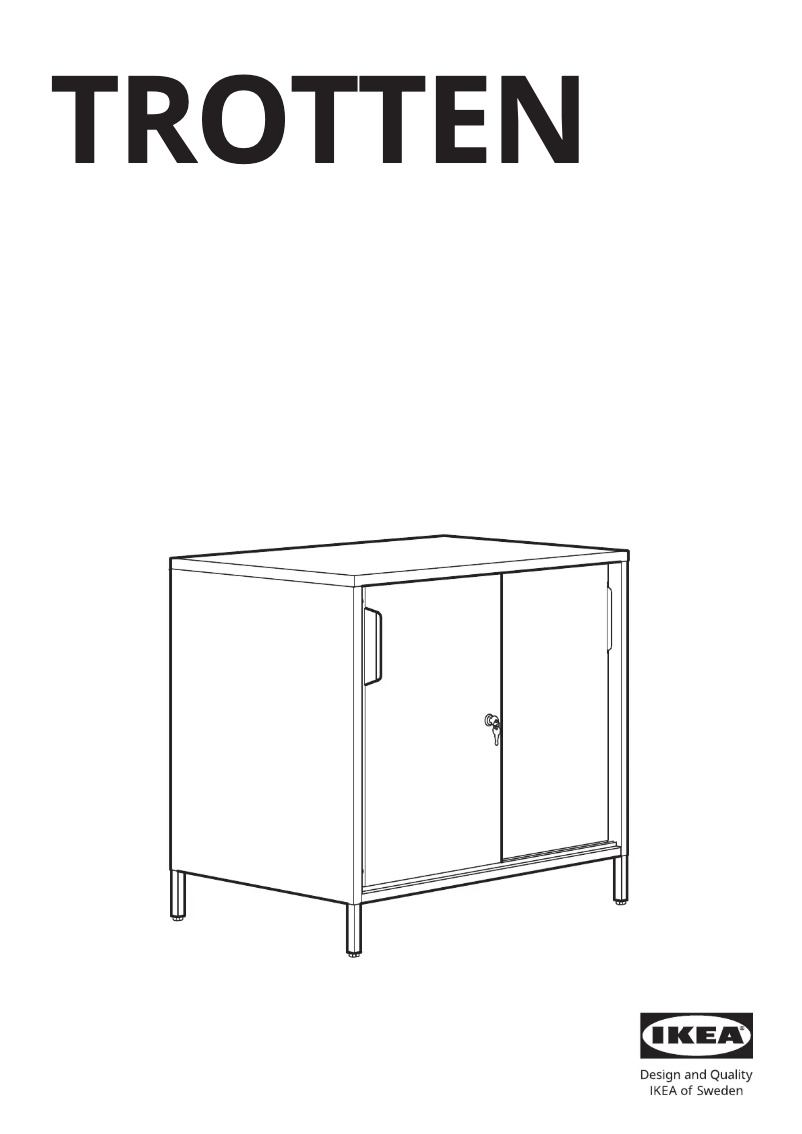 Page 1 de la notice Manuel utilisateur Ikea TROTTEN 404.747.61
