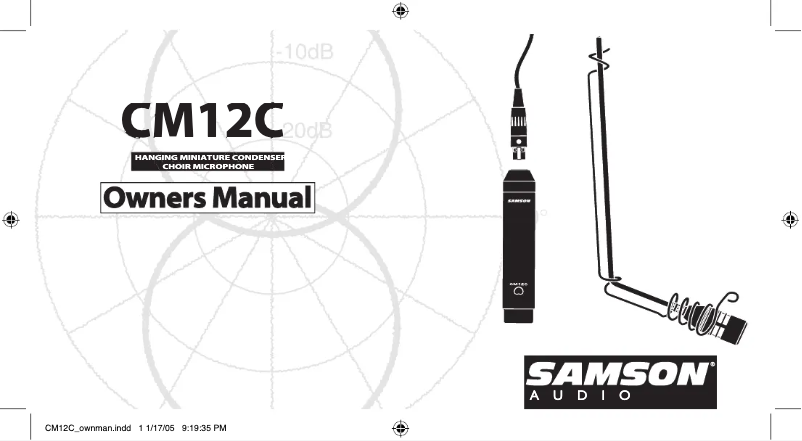 Page 1 de la notice Manuel utilisateur Samson CM12C