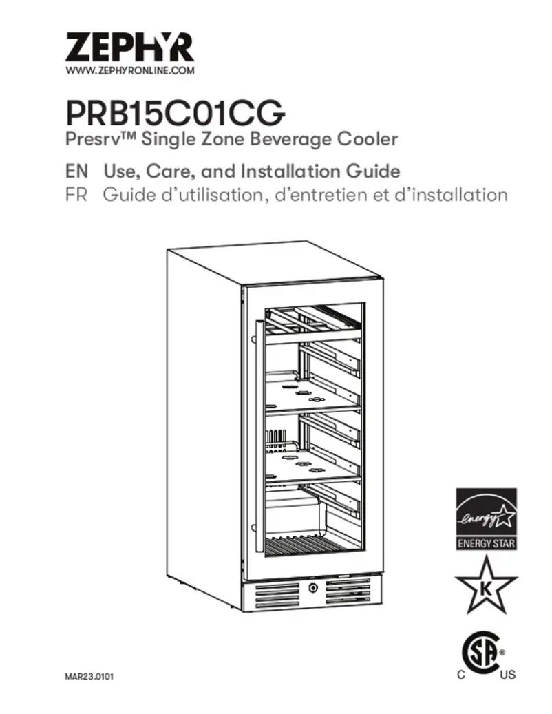 Página 1 del manual Manual de usuario Zephyr PRB15C01CG