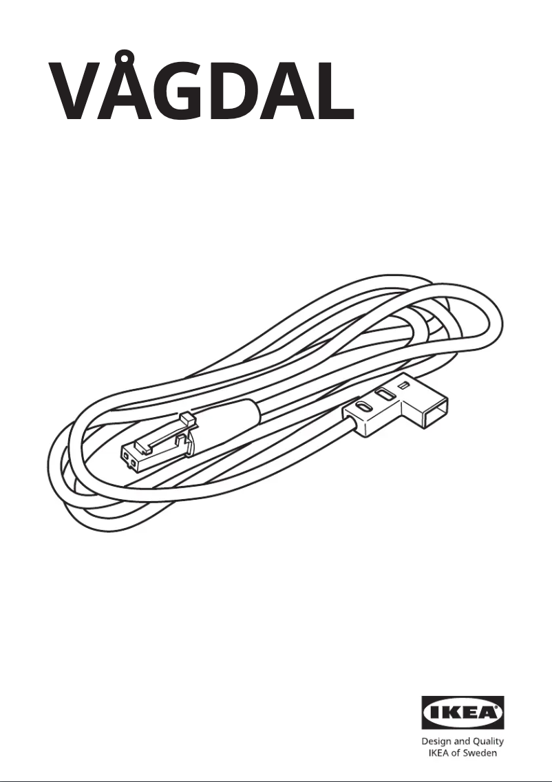 Page 1 de la notice Manuel utilisateur Ikea VÅGDAL 704.636.00