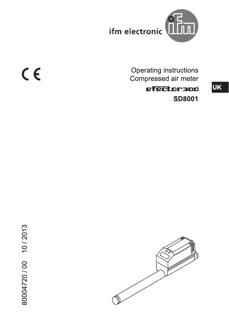 Página 1 del manual Manual de usuario IFM SD8001