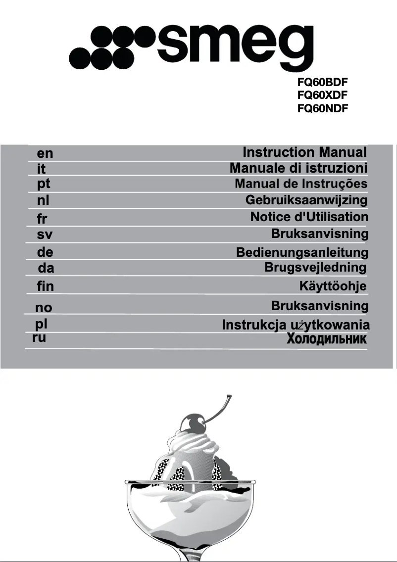 Page 1 de la notice Brochure Smeg FQ60XDF