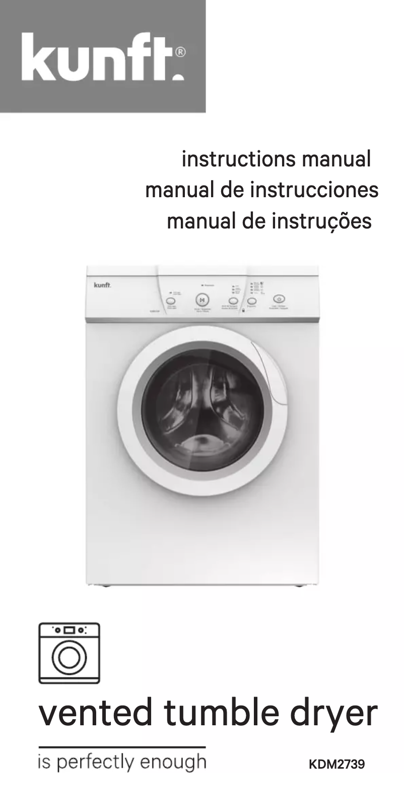 Página 1 del manual Manual de usuario Kunft KDM2739