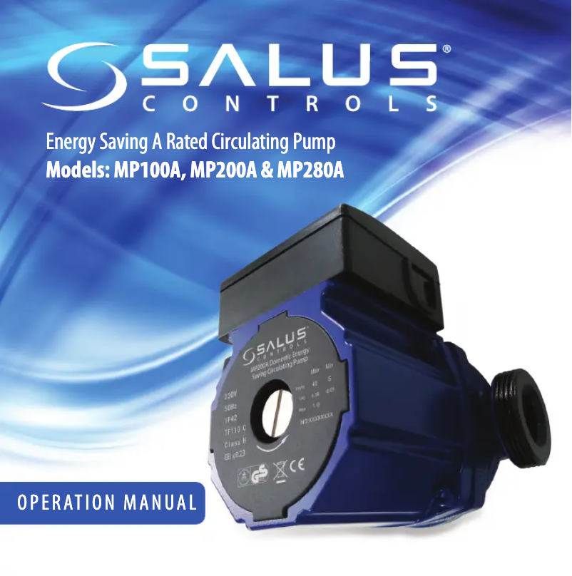 Page 1 de la notice Manuel utilisateur Salus MP200A