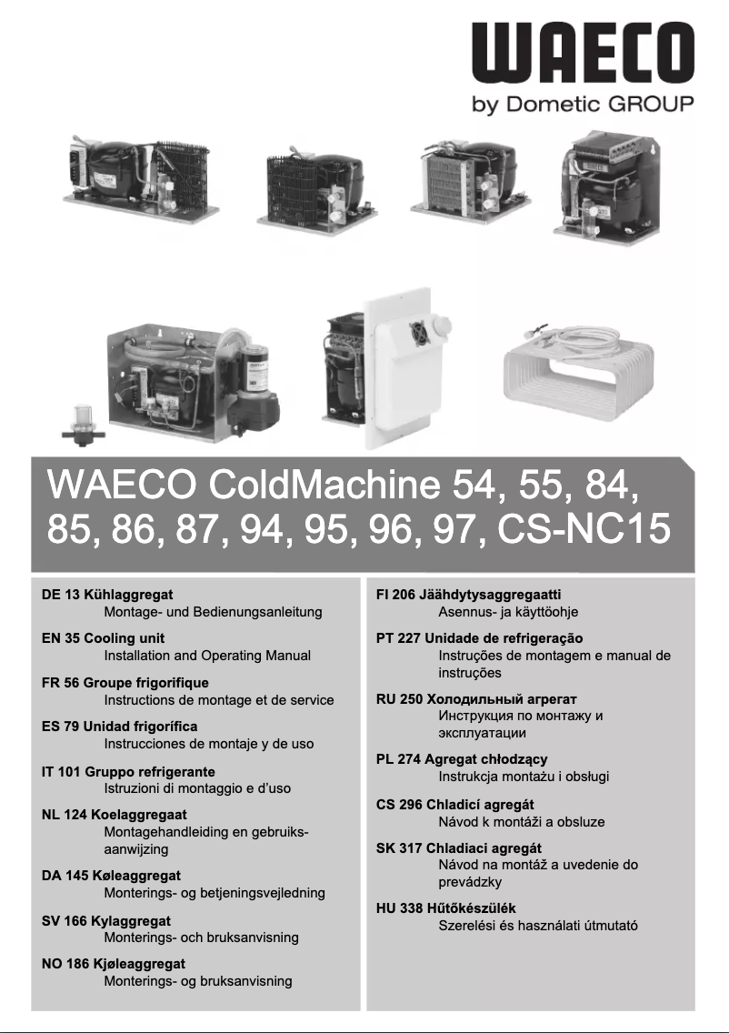 Page 1 de la notice Manuel utilisateur Waeco ColdMachine 54