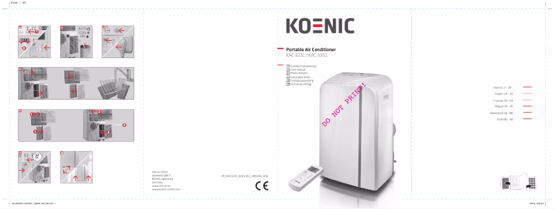 Page 1 de la notice Manuel utilisateur Koenic KAC 3351