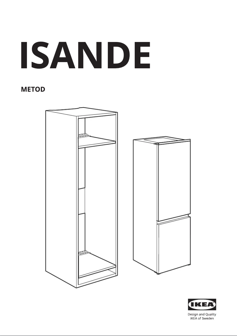 Page 1 de la notice Manuel utilisateur Ikea ISANDE 205.543.01