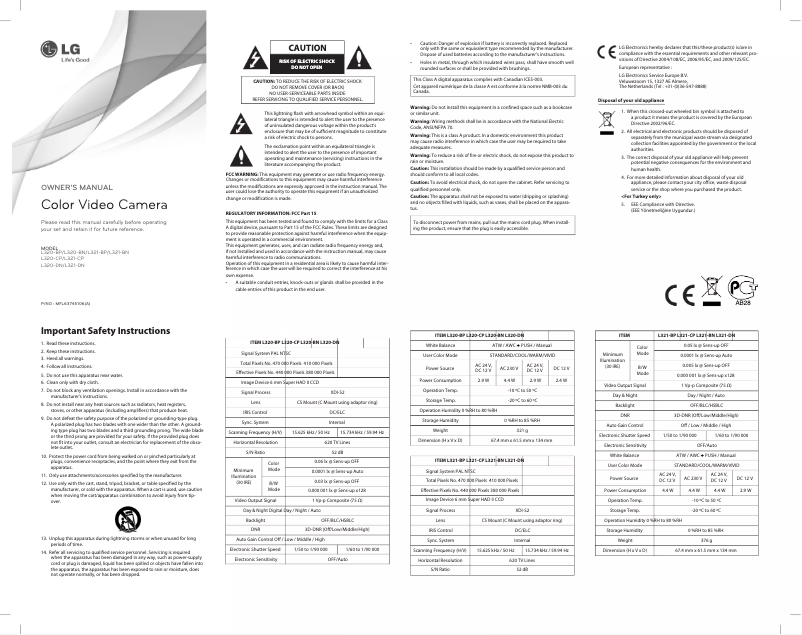 Page 1 of the manual User Manual LG L320-BP