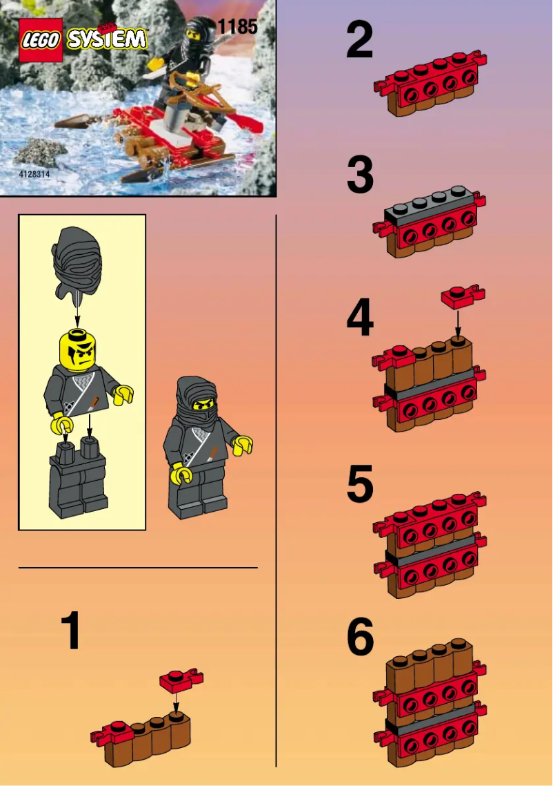Página 1 del manual Manual de usuario Lego NINJA WITH RAFT