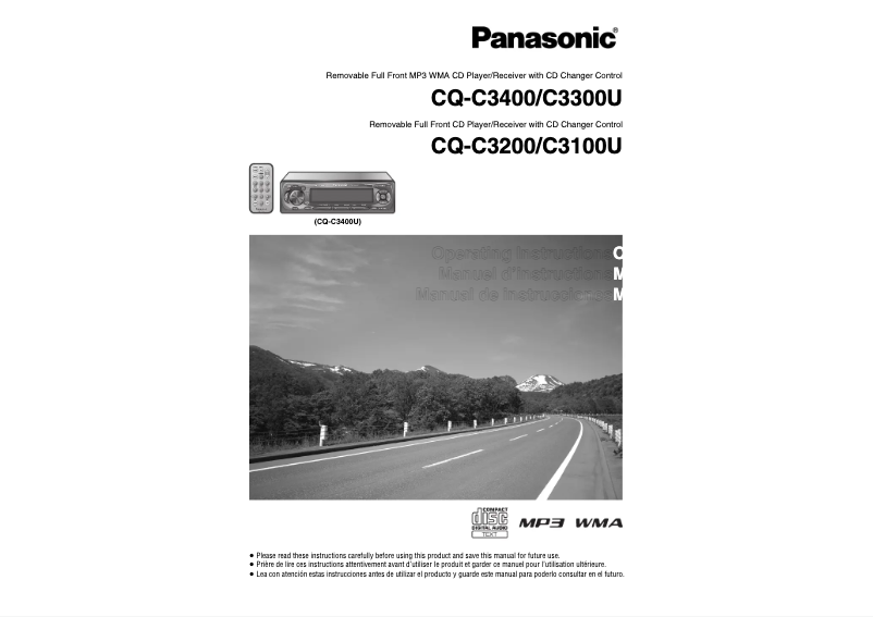 Page 1 de la notice Manuel utilisateur Panasonic CQ-C3100U
