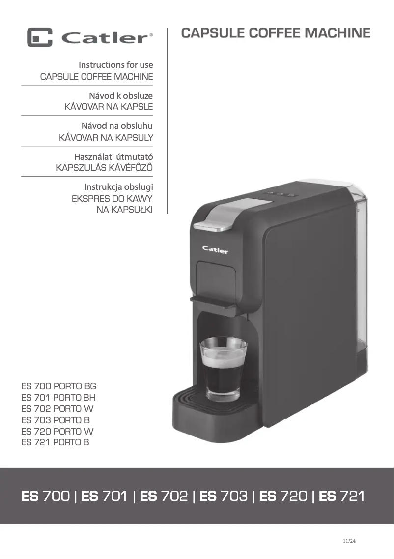 Página 1 del manual Manual de usuario Catler ES 701