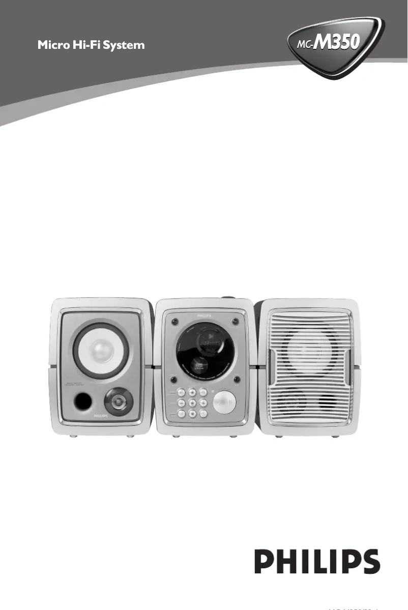 Page n°1 - Manuel utilisateur Philips MC-M350