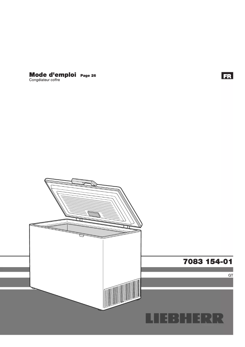 Page 1 de la notice Manuel utilisateur Liebherr GT 2632